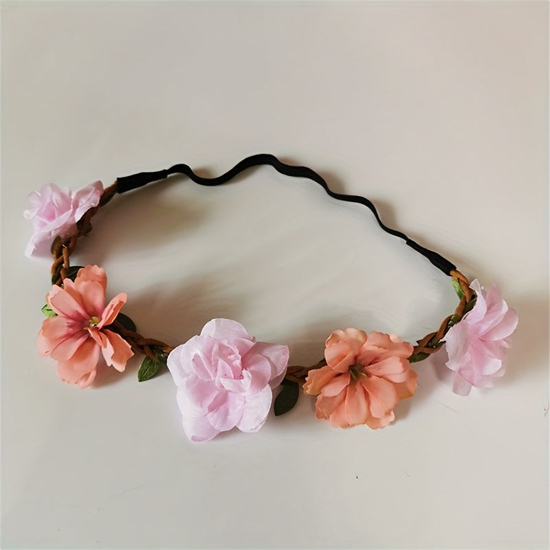 Flowers Wreath Princess Headband Hairband Hair Accessories For Girls