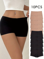 10 Pcs Tummy Control Compression Shorts for Women