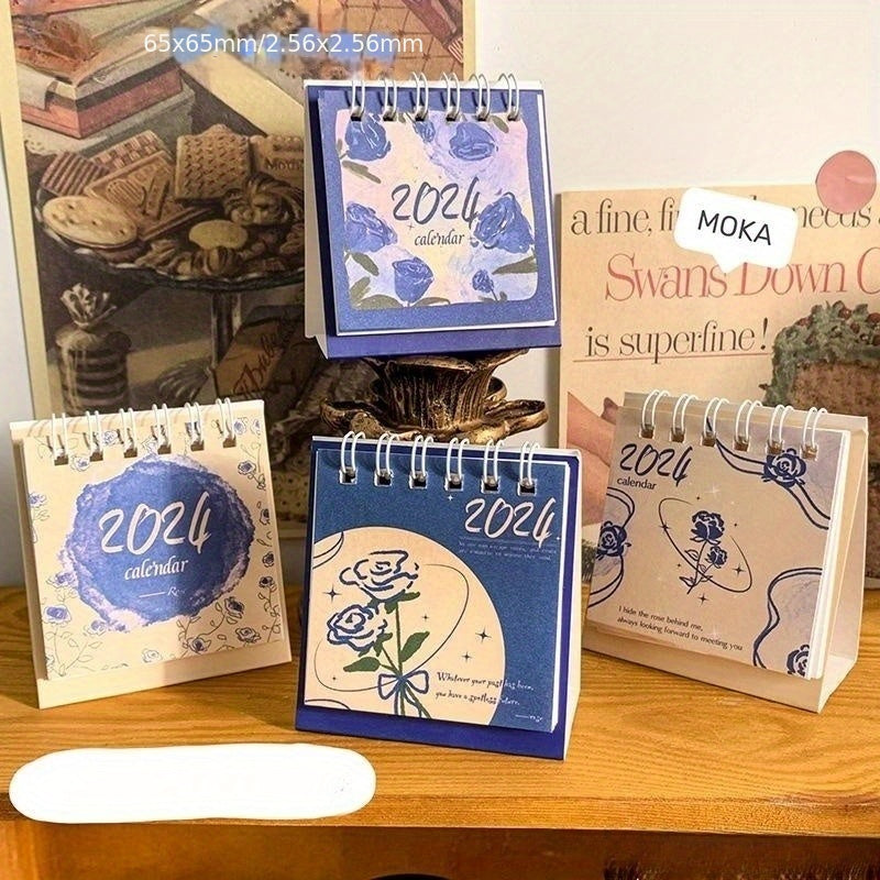 Mini Desk Calendar Decoration Card Student Small Desk Calendar