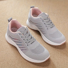 Breathable Heighten Flying Woven Shoes Soft Thick Bottom Lightweight