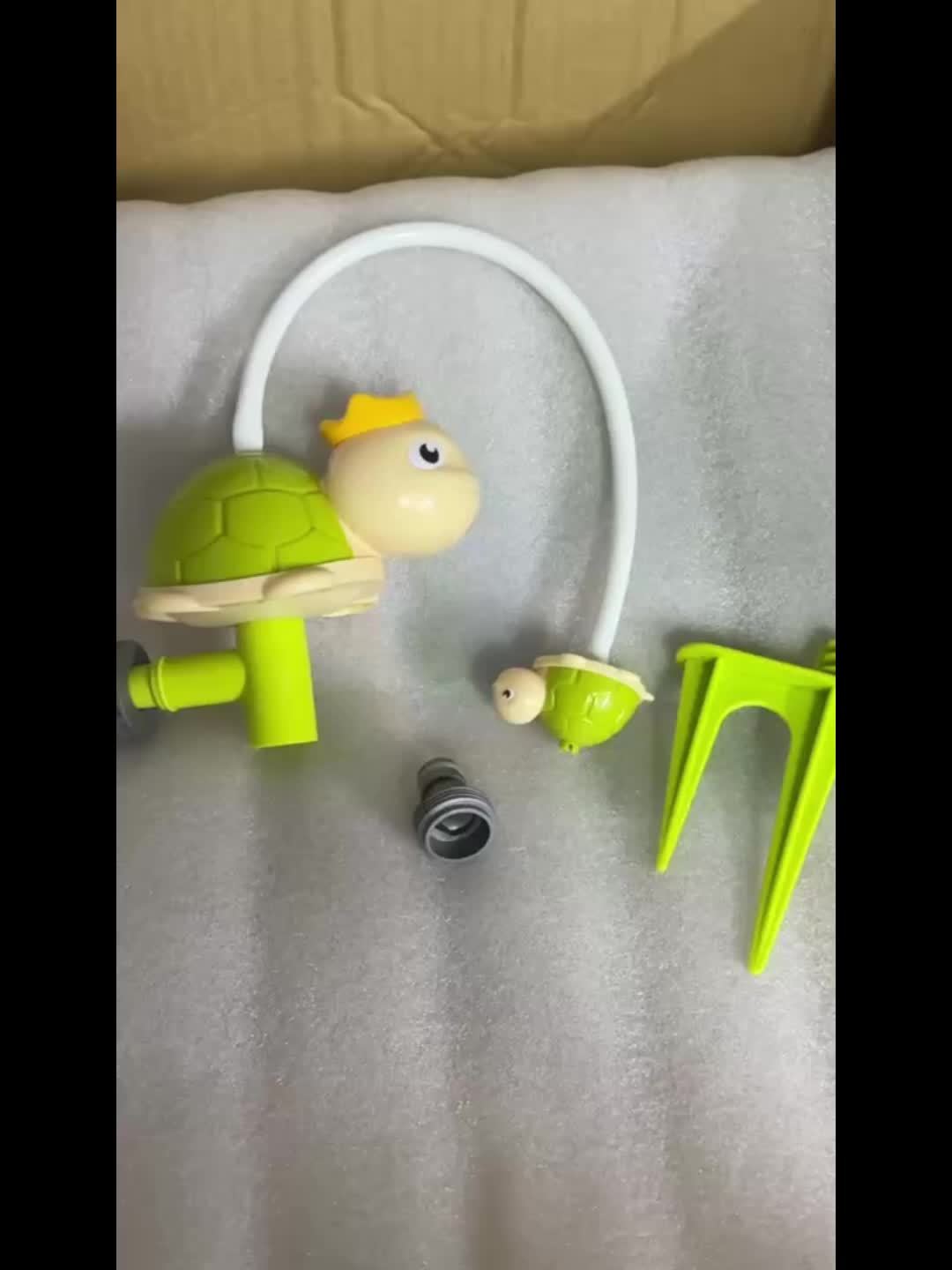 Turtle Water Toy Set for Kids 360 Rotating Summer Floating Board Outdoor Spray
