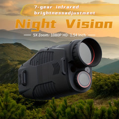 1080P HD Night Vision Monocular Binoculars 5X Digital Zoom
