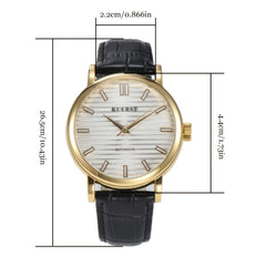 KUERST Teenager Watch Double Press Butterfly Buckle Automatic Mechanical Watch