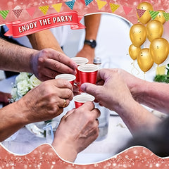 50pcs 2oz Plastic Shot Cups Mini Disposable Shot Glasses for Parties