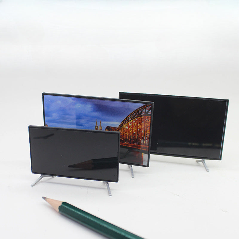 1:12 Scale Plastic TV for Dollhouse Renovations - No Power Needed