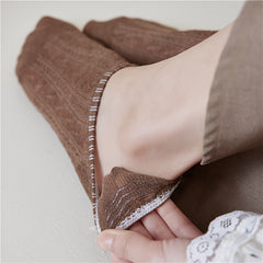 5 Pairs Twist Ankle Socks Soft & Lightweight All-match Women's Stockings