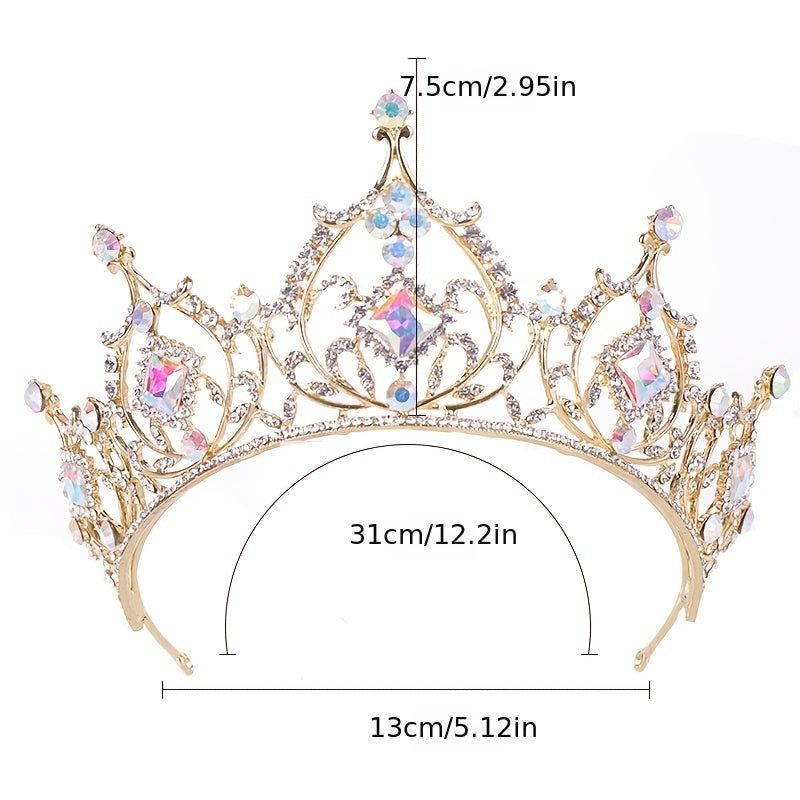 Golden Bridal Headband Tiara Wedding Party Decor