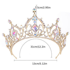 Golden Bridal Headband Tiara Wedding Party Decor