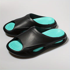 Men's Soft Slides Non Slip Slippers Open Toe Shoes Indoor Outdoor
