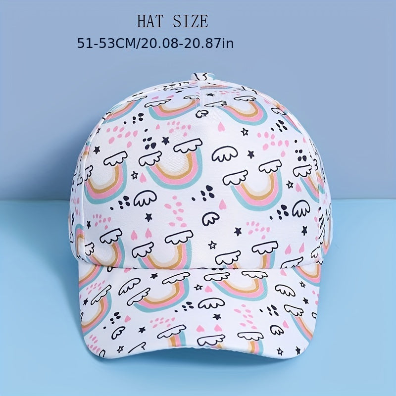 Rainbow Pony Sun Protection Baseball Cap for Kids