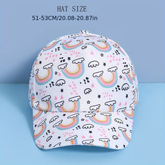 Rainbow Pony Sun Protection Baseball Cap for Kids