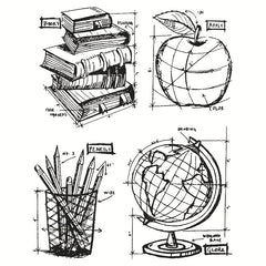 Silicone Transparent Clear Book Stamp For DIY Crafts