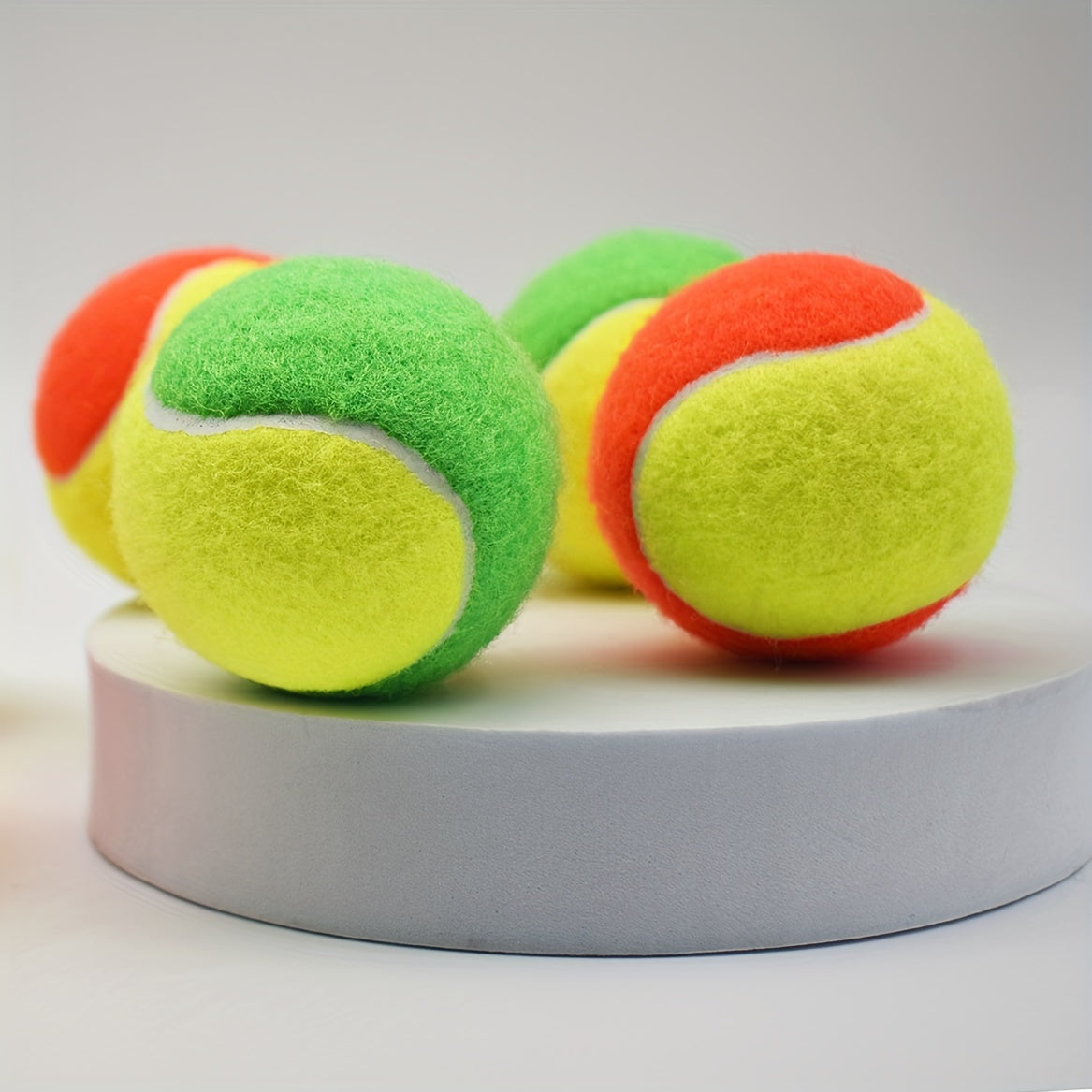 4pcs High Elastic Rubber Tennis Balls for Beginners