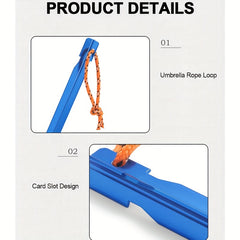 10pcs Tent Pegs Lightweight Aluminium Alloy Garden Stakes Ground Nails