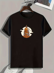 Castle Print Men's Comfy T shirt - Outdoor Summer Tee