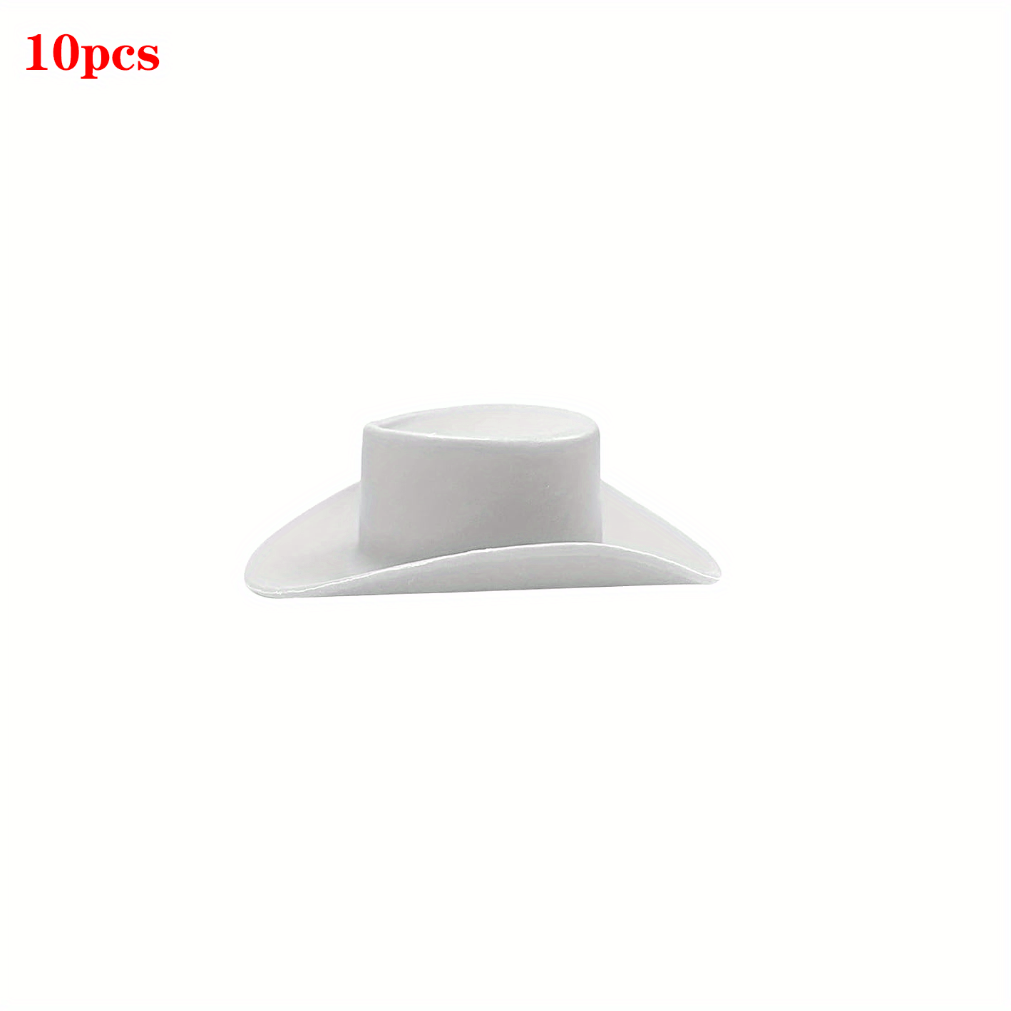 10pcs Pink Mini Cowboy Hat Party Accessories Toy Doll Dress Up Play House Games