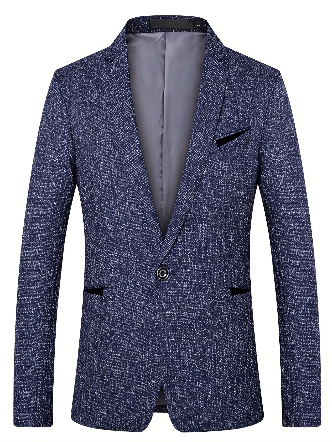Men's Tweed Pattern Lapel Sports Coat Spring Fall