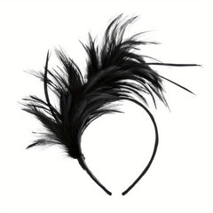 Faux Feather Headband Party Headdress Women's Hair Accessories