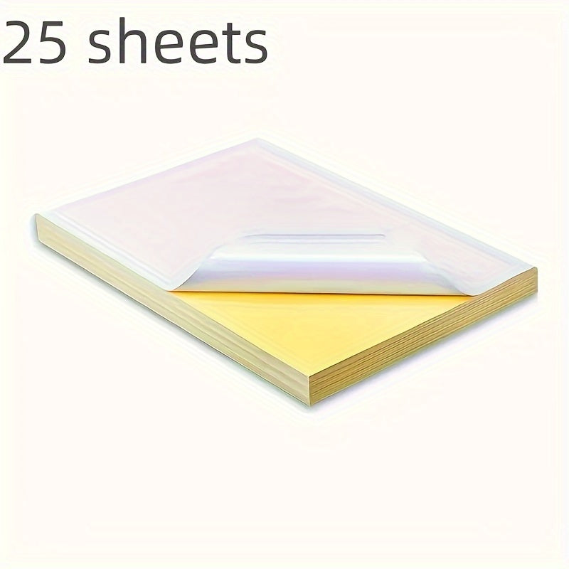 25 Sheets Label Printing Paper A4 Stickers for Laser Inkjet Printers