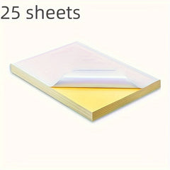25 Sheets Label Printing Paper A4 Stickers for Laser Inkjet Printers