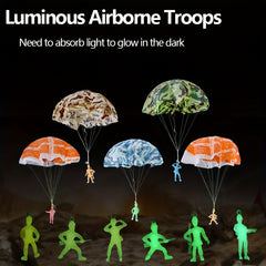 10 Glowing Parachute Figures for Nighttime Games