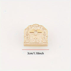 3D Embossed Fire Paint Brass Stamp Christmas Series Carved Snow Gift Bag Pattern