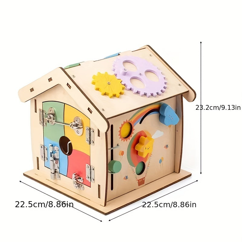 Montessori Busy House Baby Education Puzzle Unlock Box DIY Toys