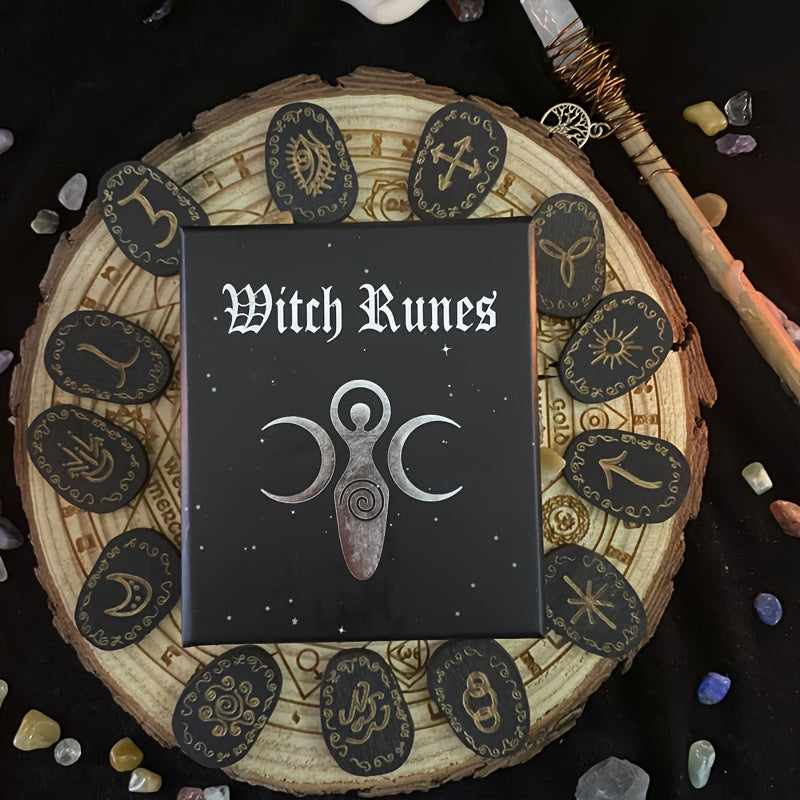 Witch Runes Divination Fortune Telling Rune Words For Crystal