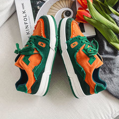 Men's Lace Up Skate Shoes Non Slip Sneakers Footwear