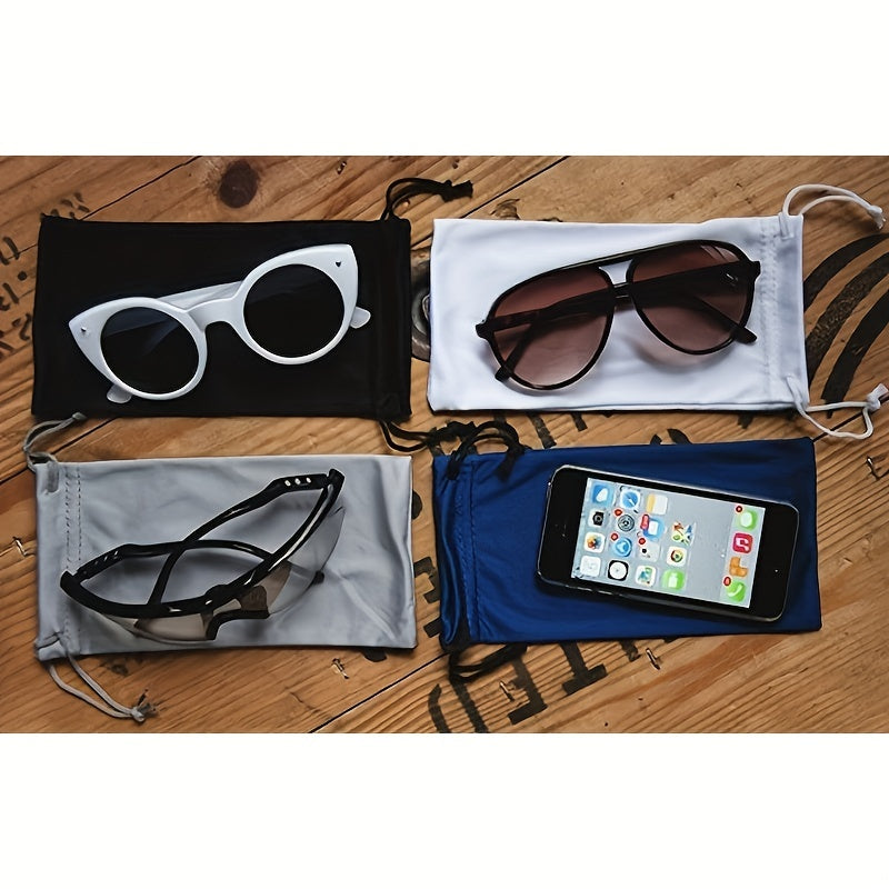 6pcs Microfiber Pouch Bag for Eyeglasses and Sunglasses