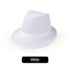 Stay & Stylish Summer Cowboy Fedora Hat Breathable & Jazz y