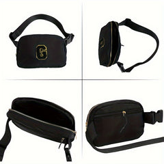 Letter Decor Waist Bag Pouch Adjustable Strap Fanny Pack For Women Sports