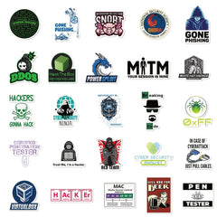 50 Unique Hacker Programming Stickers for Laptops Skateboards Helmets