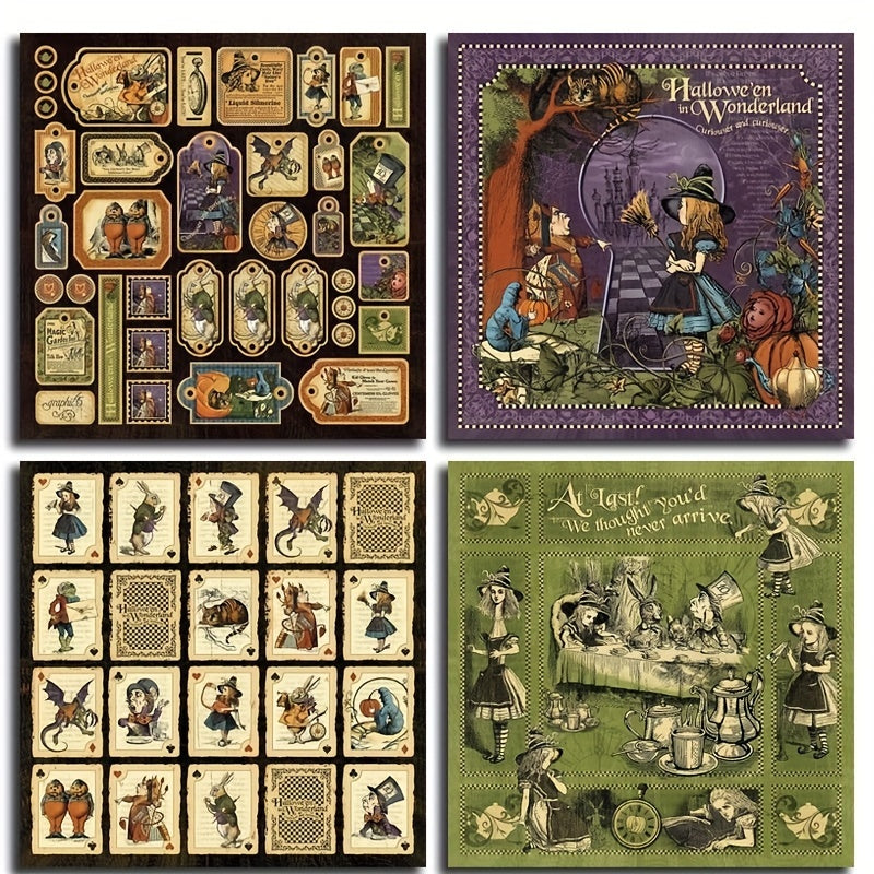 Halloween Alice Material Paper Pack of 10 Sheets