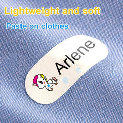 Custom Iron-On Washable Name Stickers - 36pcs