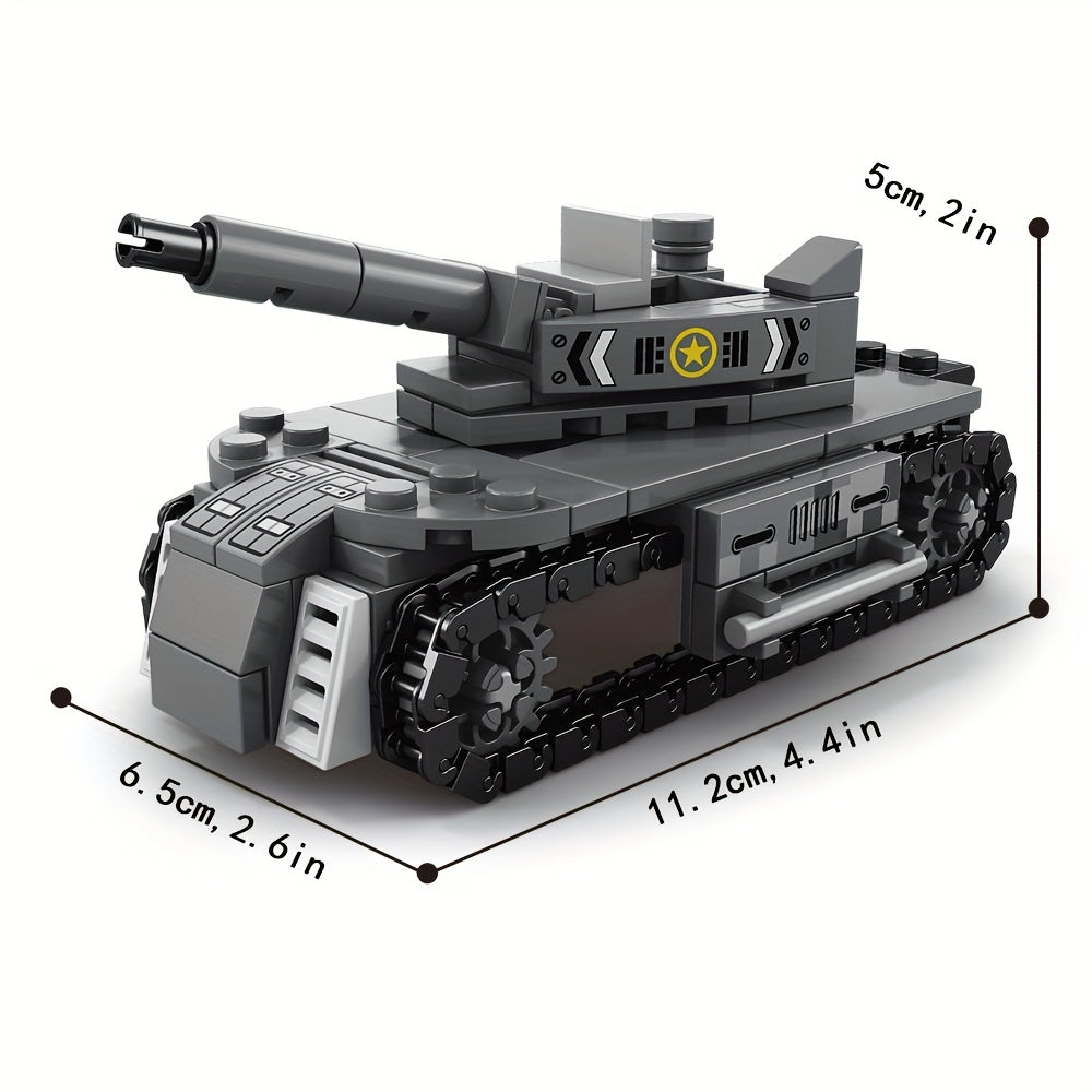 Military Vehicles Model Building Block Toys DIY Tanks Aircraft Model