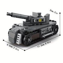 Military Vehicles Model Building Block Toys DIY Tanks Aircraft Model