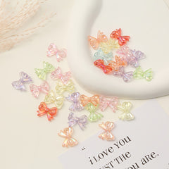 20pcs 18 7mm Mixed Butterfly Hair Accessories DIY Colorful Jewelry Gift Making
