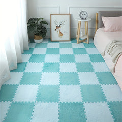 Plush Puzzle Foam Floor Mat for Bay Windows - Anti Slip Comfort Seat Pads