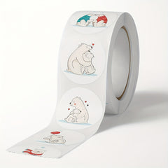 500pcs Cartoon Animal Stickers Box Seal Sticker