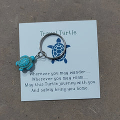 Turtle Pendant Keychain for Car Keys Backpacks Wallets