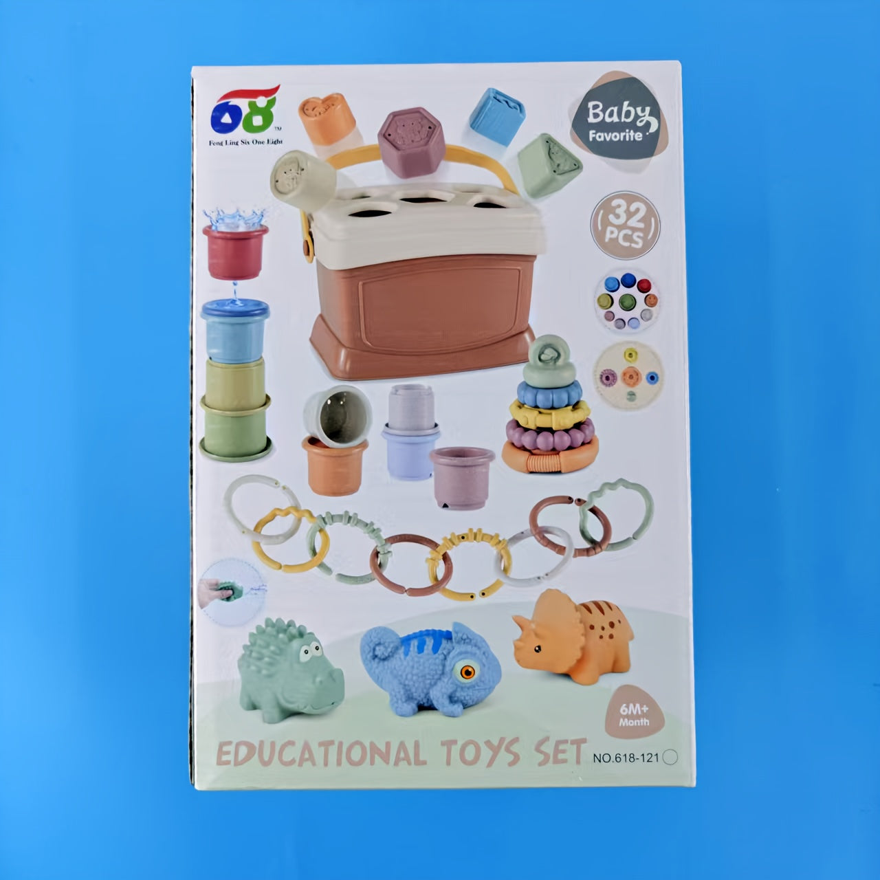 5in1 Stacked Toys Set for Babies - Shape Sorters Baby Toys