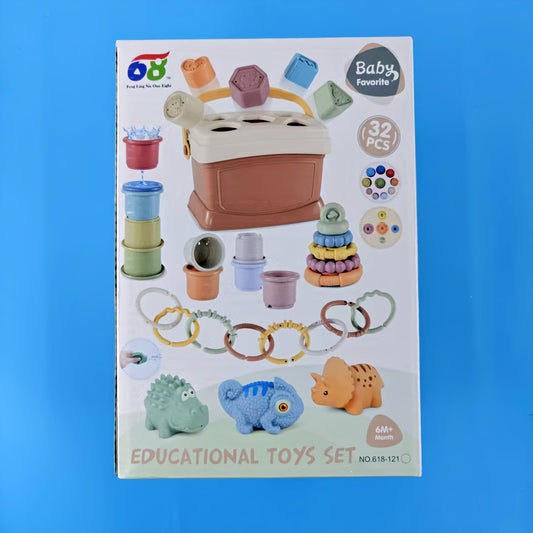 5in1 Stacked Toys Set for Babies - Shape Sorters Baby Toys