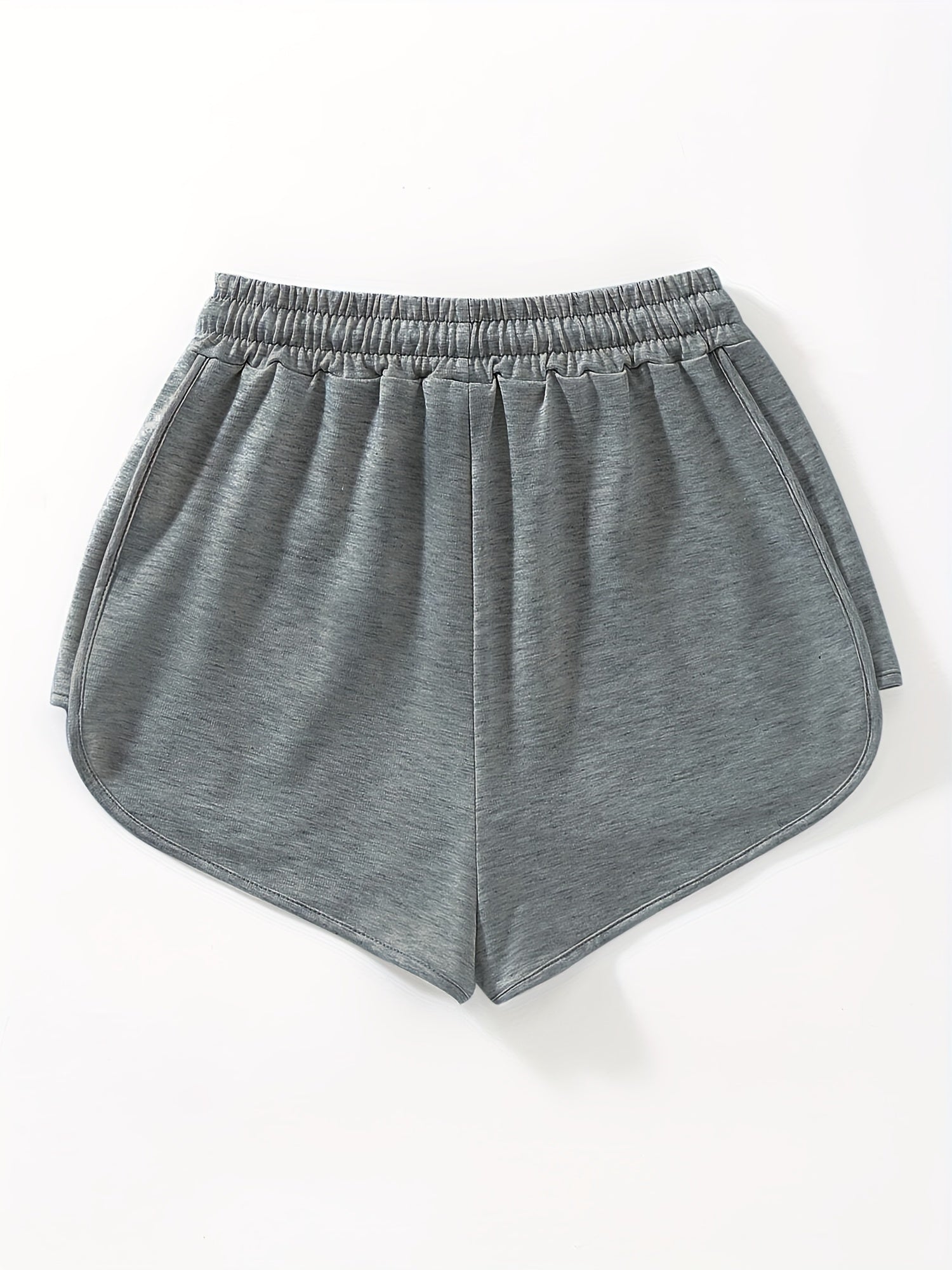 Elastic Waist Dolphin Shorts for Women