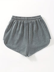 Elastic Waist Dolphin Shorts for Women