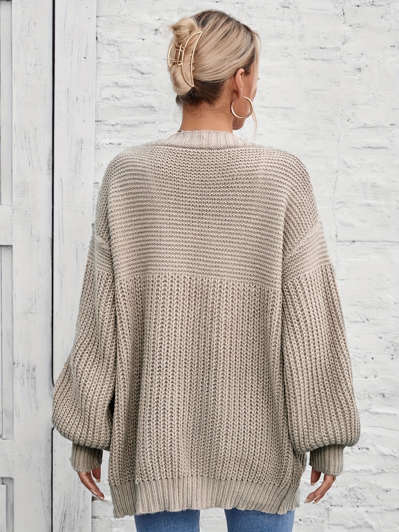 Casual Open Front Cardigan for Women