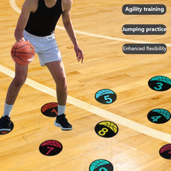 10pcs Anti Slip Poly Spot Markers Basketball Training Equipment