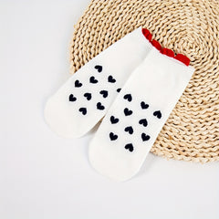 5 Pairs Geometric Pattern Low Cut Short Socks Women's Stockings