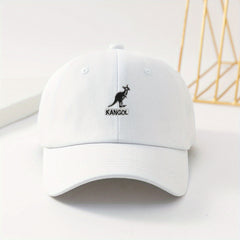 Kids Embroidered Kangaroo Baseball Cap Adjustable Soft Peak Sun Hat