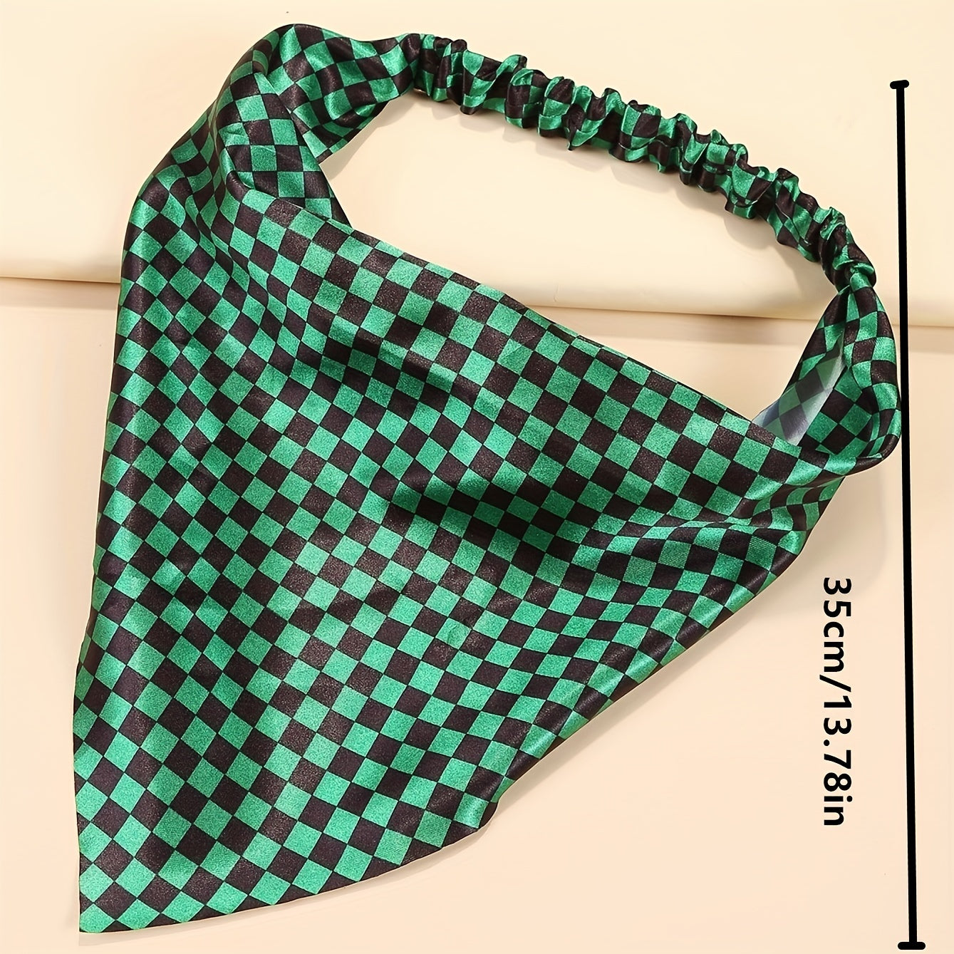 Geometric Anime Print Triangle Scarf Elastic Turban Bandana Head Wrap